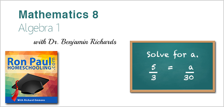 Algebra 1 ronpaulhomeschooling.com